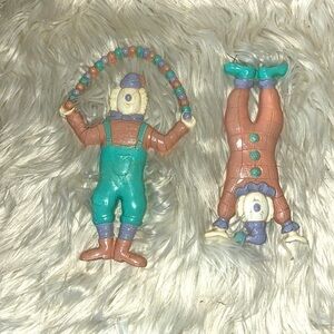 Vintage set of 2 HOMCO clowns.